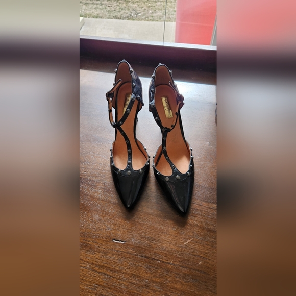 Halogen Shoes - Halogen Black Studded Women's Heels
